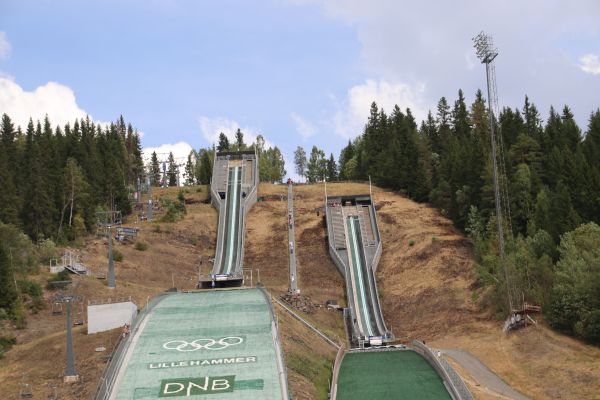 Olympische Skisprungschanze, Lillehammer, Norwegen